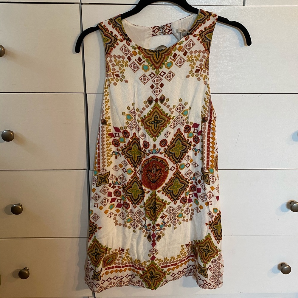 White Printed Sundress